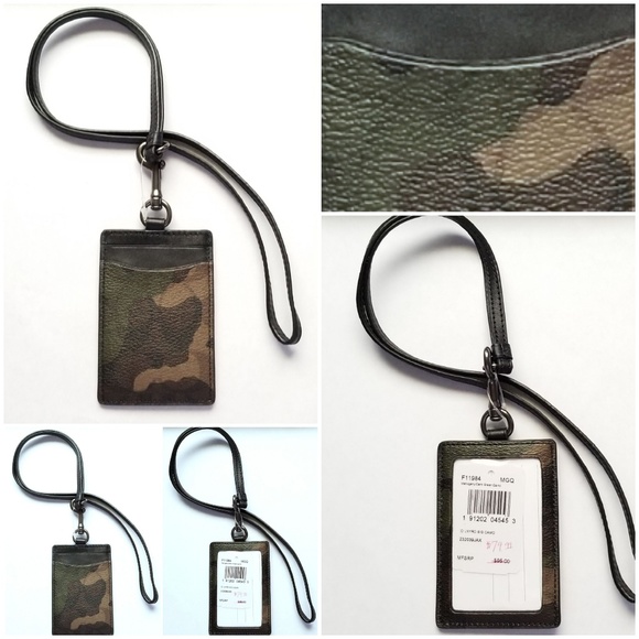 🆕️💯 Authentic Coach Camo ID Lanyard F11984 - Picture 2 of 4
